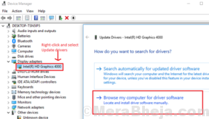 Browse computer for drivers