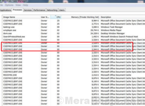 High CPU usuage by MS Office 2013