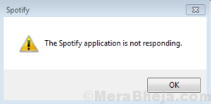 The Spotify Application is Not Responding