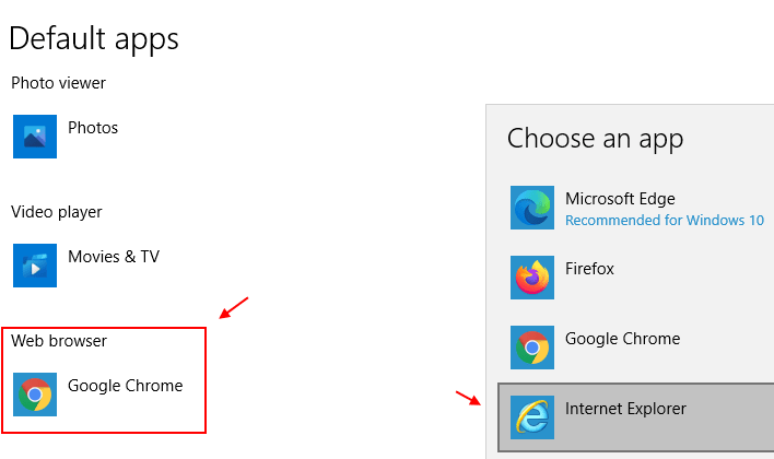 Default Browser Ie Min