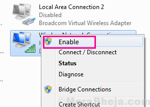Enable Network Adapter