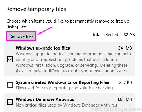 Remove Temporary Files