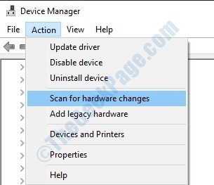 Scan Hardware Changes