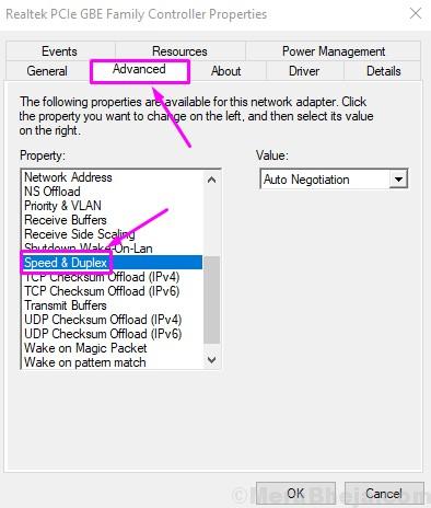 realtek pcie gbe family controller network cable unplugged