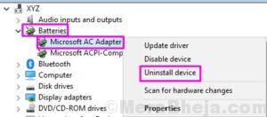 Uninstall Microsoft Ac Adapter