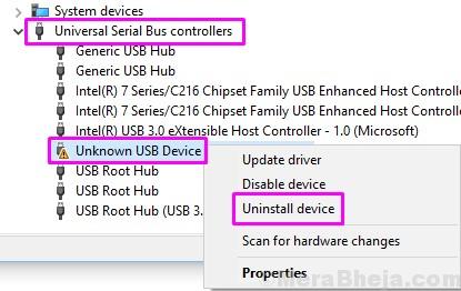 Uninstall Usb Unknown Device