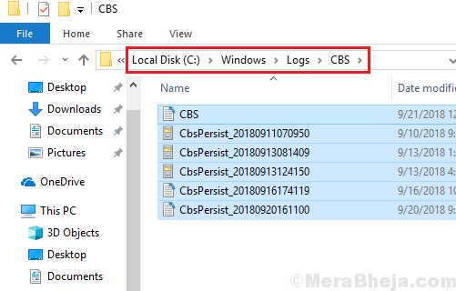 Windows logs cbs