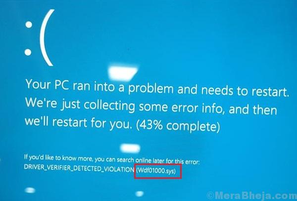 wdf01000.sys blue screen windows 7