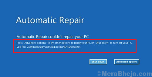 Automaticstartup Repair Couldn’t Repair Your Pc
