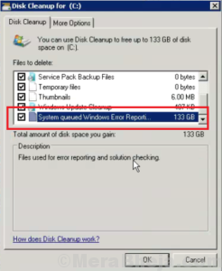 Cannot delete System Queued Windows Error Reporting Files