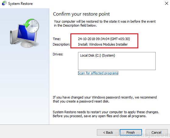 How To Perform System Restore On Windows 10 7873