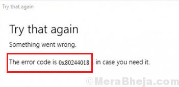 Error 0x80244018 When Installing Apps