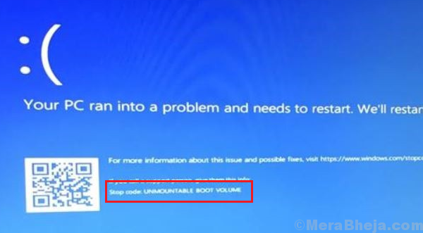 Fix Unmountable Boot Volume Windows 10 Blue Screen Error