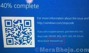 Netwtw04.sys failed