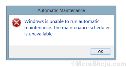 Windows Is Unable To Run Automatic Maintenance