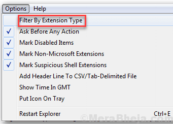 Filter By Extension Type