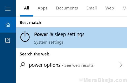 Power Sleep Settings