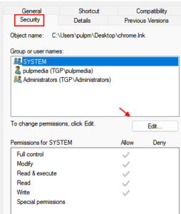 Fix Error opening file for writing on Windows 10/11