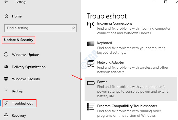 Troubleshoot Power