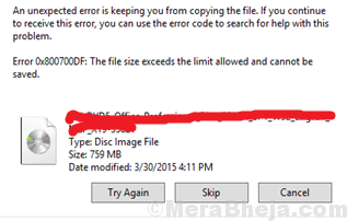 The File Size Exceeds The Limit Allowed And Cannot Be Saved