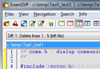 Examdiff File Compare