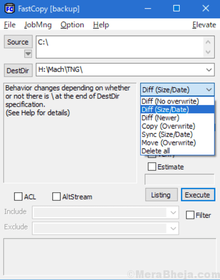 fastcopy acl altstream