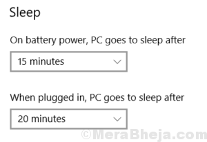 sleep settings windows 10 min