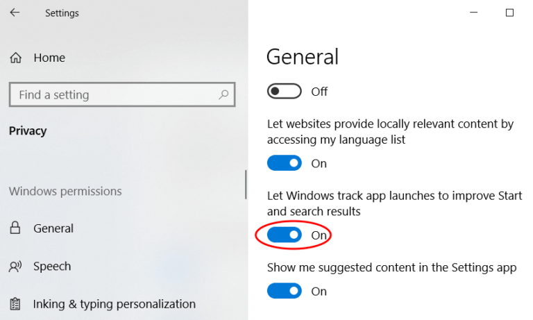 fix-show-most-used-apps-setting-greyed-out-in-windows-10