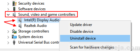 how to uninstall sound driver windows 10