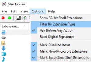 option filter extension type min
