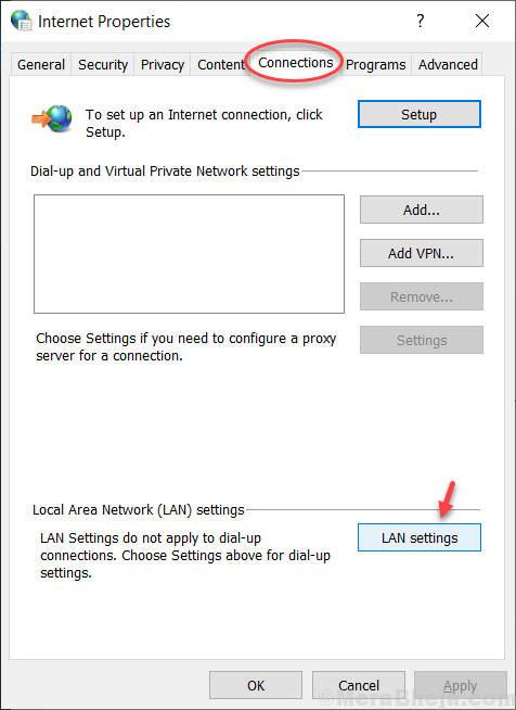 Connections Lan Settings Min