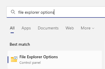File Explorer Options 1 Min