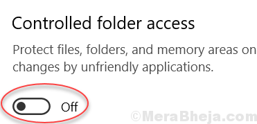 Turn Off Controlled Folder Access Min
