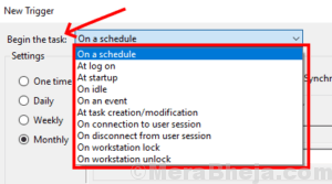 How to Create advanced tasks in Task Scheduler for windows 10