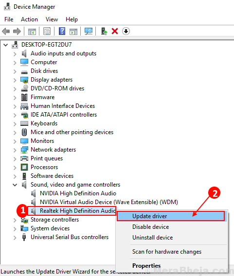 realtek high definition audio cannot start code 10