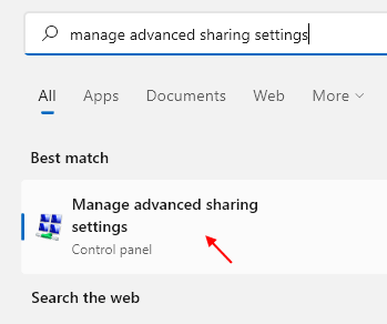 Manage Advanced Sharing Settings 1 Min