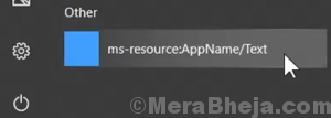 Ms Resource Appname Text