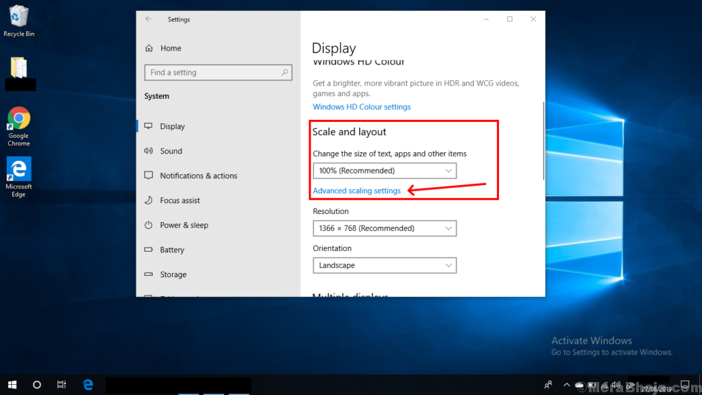 How to change the size of Desktop Icons in Windows 10