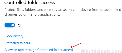 Controlled Folder Access