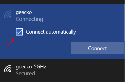 Connect Auto Wifi