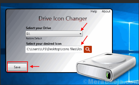 change drive icons windows 10