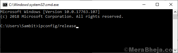 Ipconfig Release