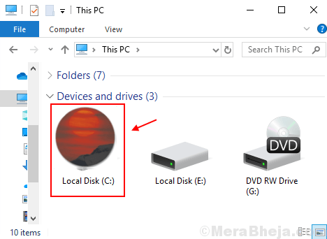 how to change hard drive icon windows 10