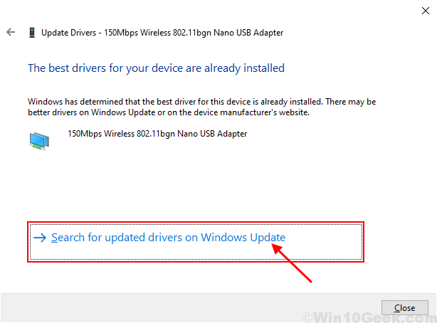 Update Wifi Windowsupadate