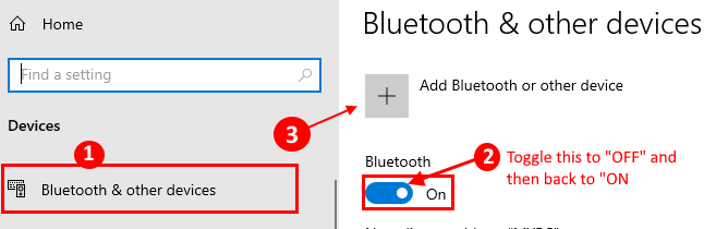 Переключить Мин Bluetooth