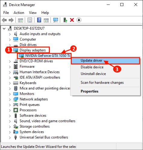 nvidia geforce gt 540m display driver failed to load