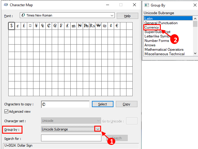 How to insert Special Characters in Windows 10