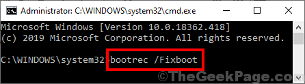 Bootrec Fixboot
