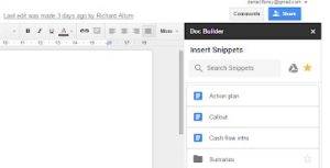 Docs Builder Add On Google Docs