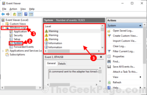event viewer system logs